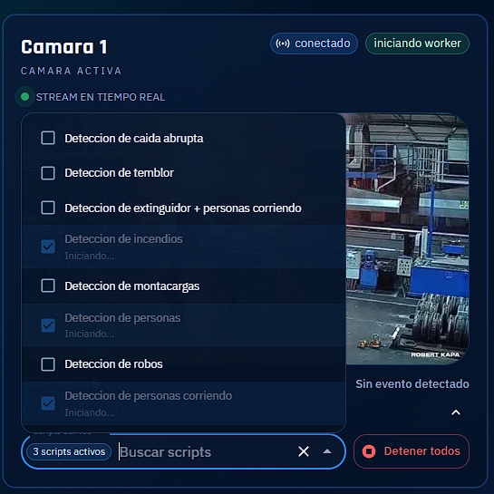 Sistema inteligente de vigilancia - Vista 2
