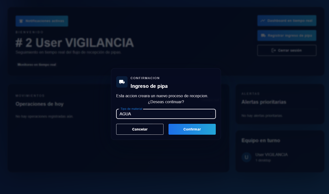 Sistema de monitoreo en tiempo real - Vista 2