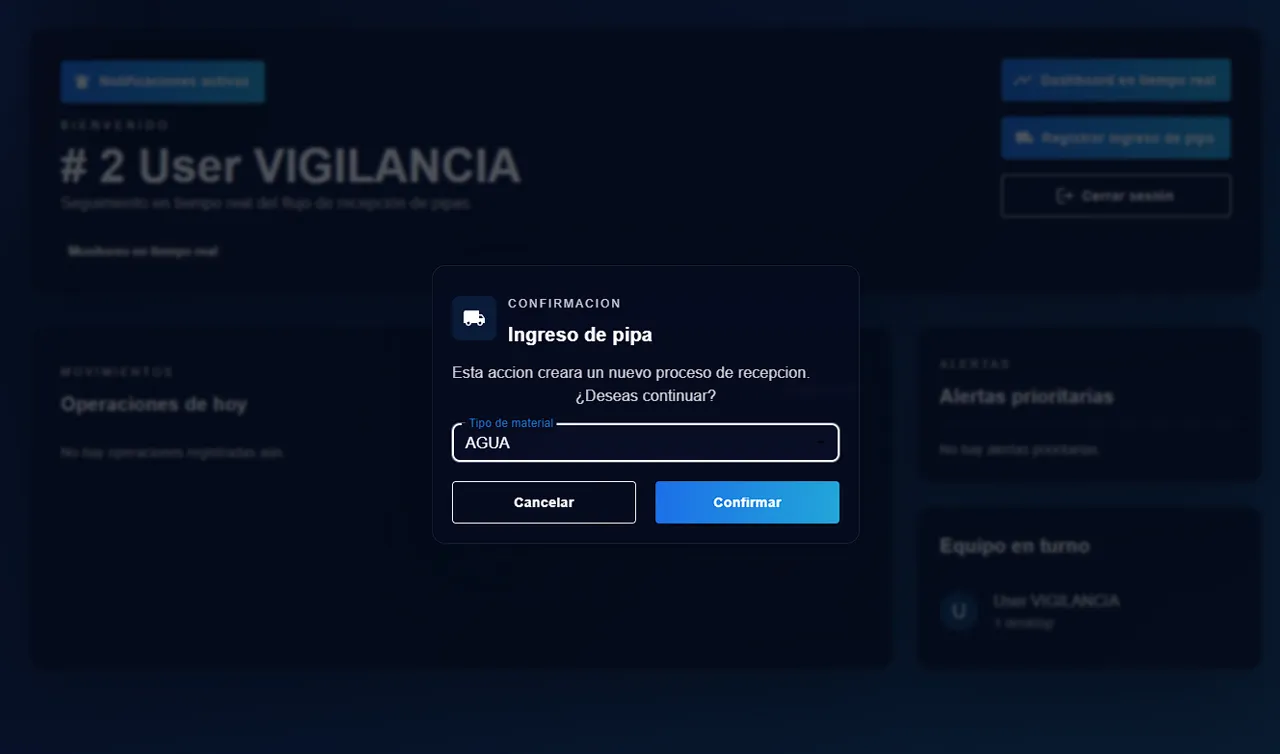 Sistema de monitoreo en tiempo real - Vista 2