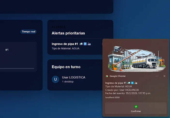 Sistema de monitoreo en tiempo real - Vista 3